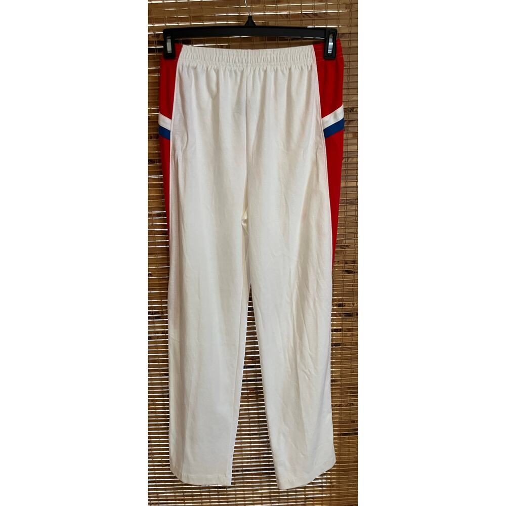 Grand Banks Outfitters USA Cotton Track Pants Medium Red‎ White Blue Vintage